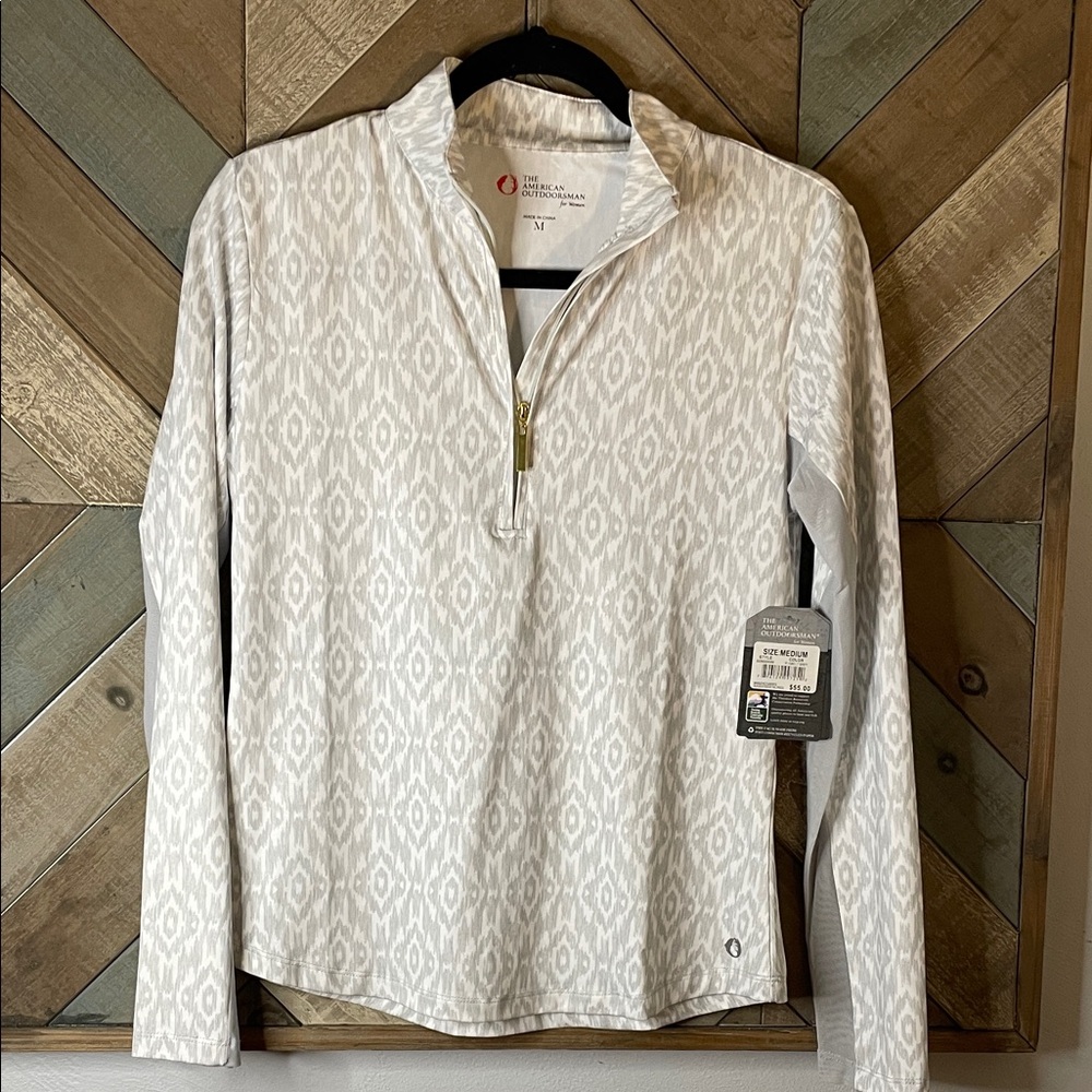 Women’s The American Outdoorsman for Women Quarter-Zip Pullover, size M